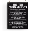 THE 10 TEN COMMANDMENTS PHOTO MOSES GOD FATHER JESUS CHRIST SON 8X10 REPRINT