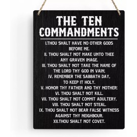 THE 10 TEN COMMANDMENTS PHOTO MOSES GOD FATHER JESUS CHRIST SON 8X10 REPRINT