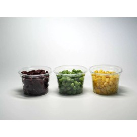 TashiBox 4 oz Plastic Disposable Portion Souffle Cups with Lids 100 Sets clear