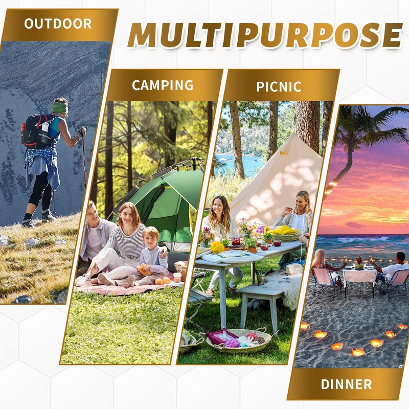 Camping Sierra Cup Set fo 2, 304 Stainless Steel Stackable