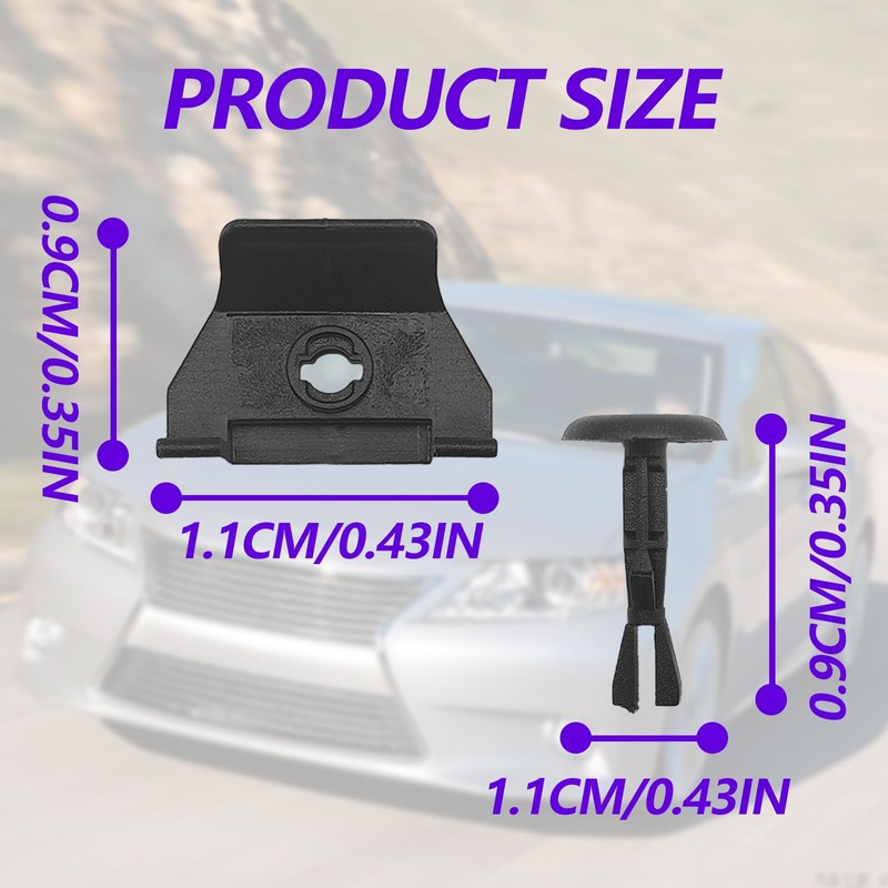 Icyhaws Fender Liner and Bumper Cover Clips 5 Sets Compatible