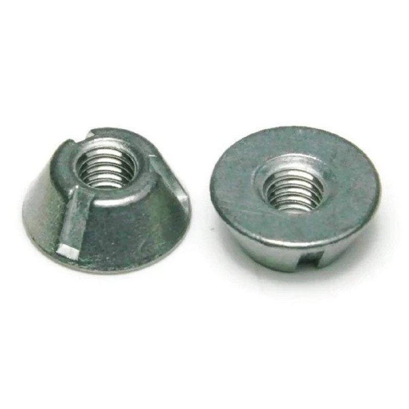 Tri-Groove Tamper Proof Security Nuts Zamak 5 Zinc 3/8"-16 -