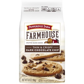 Pepperidge Farm Farmhouse Thin & Crispy Dark Chocolate Chip Cookies, 6.9 oz. Bag