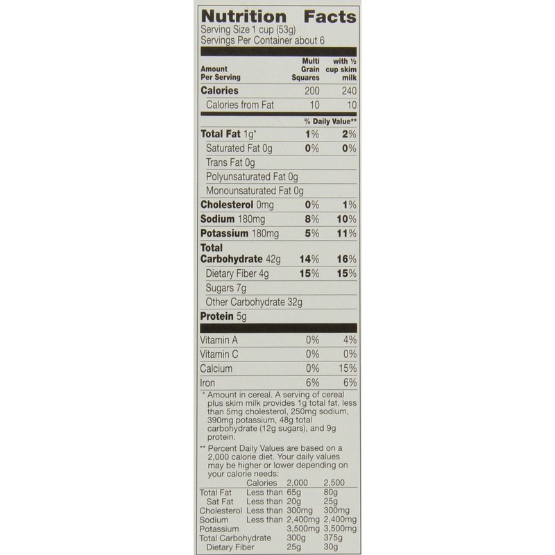 Cascadian Farm Organic Multi Grain Squares Cereal 12.3 oz