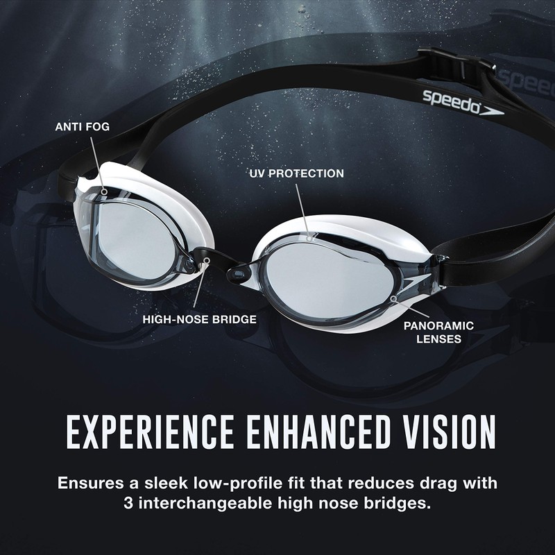 Speedo anteojos de natación unisex para adultos, Speed Socket 2.0,