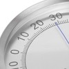 Round Thermometer Stainless Steel Waterproof Heat Resistant Thermometer Hygrometer for