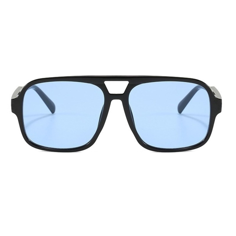 RUNHUIS Vintage 70s Sunglasses Women Men Retro Large Square Frame