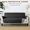 Sofa Protective Cover Waterproof Washable Wear Resistant 2 Seats Polyester