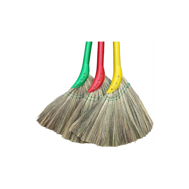 2 Pieces Vietnamese Soft Fan (Straw) Broom, 40 Inch