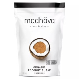 MADHAVA Organic Coconut Sugar 3 Lb. Bag (Pack of 1), Natural Sweetener