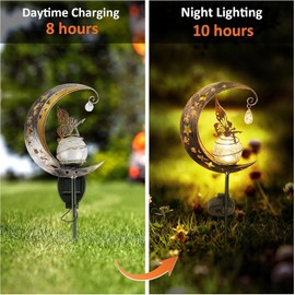 Comius Sharp Outdoor Garden Decoration, Solar Garden Lights for Outdoor Use, Waterproof Decorative Metal Garden Floor Light for Patio, Yard, Home, Wedding, Party