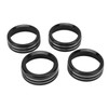 4pcs AC Switch Ring Aluminium Alloy Stylish Rustproof Center Console