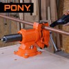 PONY Heavy Duty Bench Vise 5-inch Jaw Width and Opening