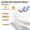 No Drilling Window Blackout Set, 100% Opaque, 1 m x