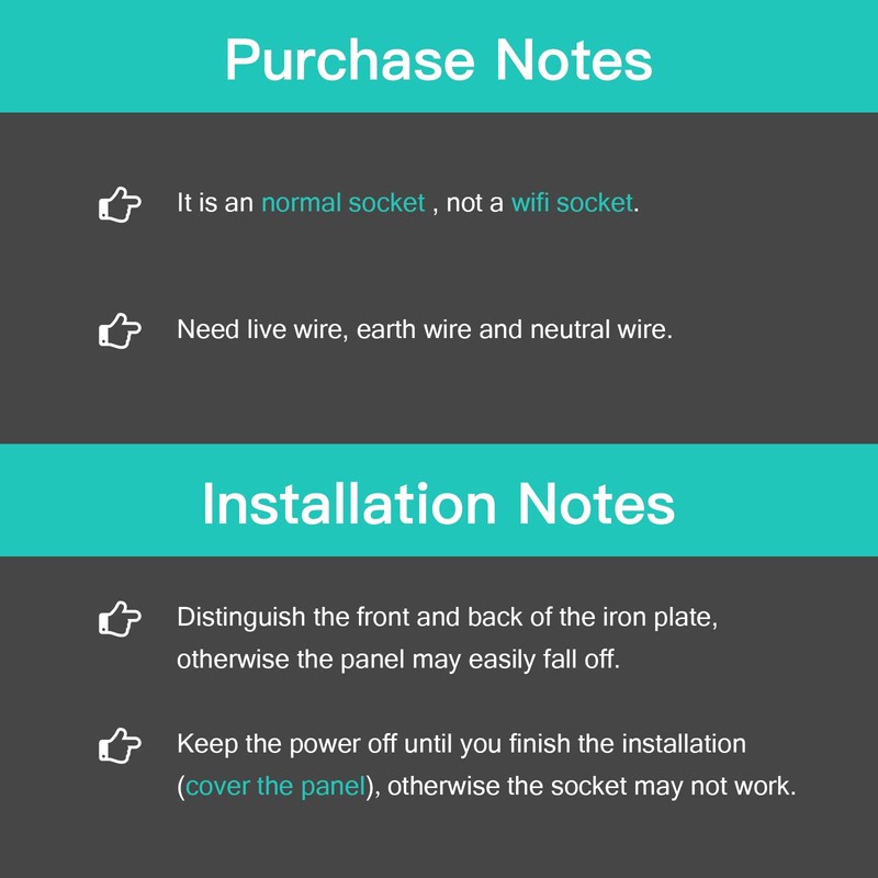 BSEED Schuko Socket, 1-Way Crystal Glass Panel Socket, Flush-Mounted Glass