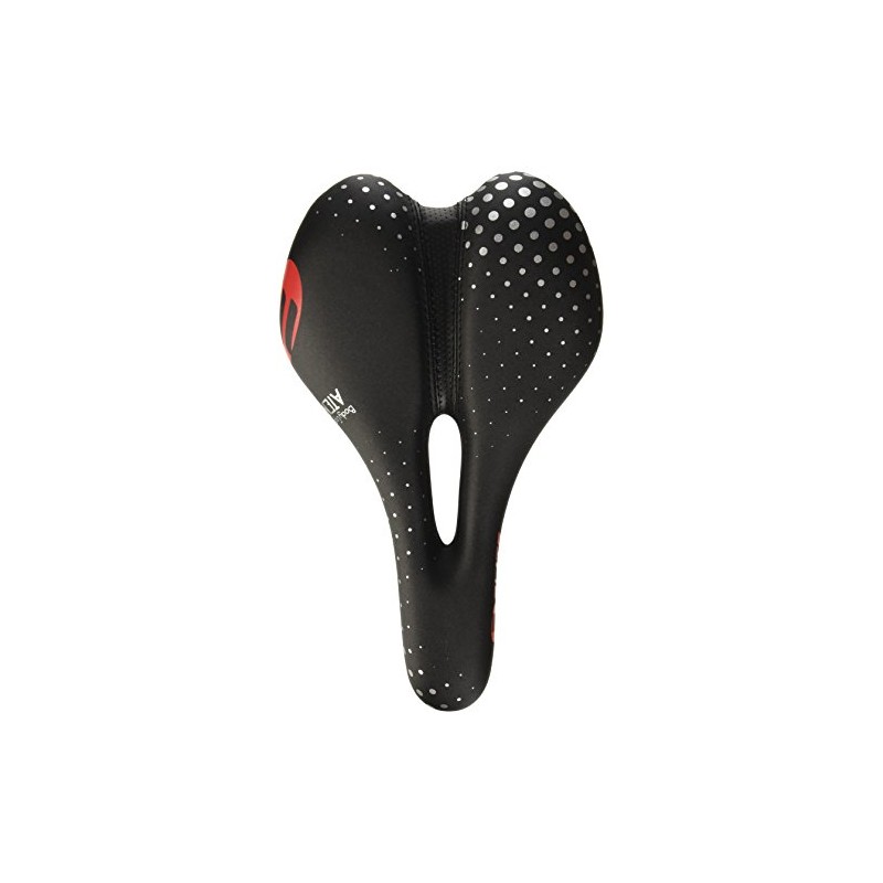 Elite Asiento Atenea sin Broche, Color Negro/Gris/Rojo, 260 x 155