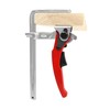 QWORK Ratcheting Table Clamp, 4 Pack Quick Release Bar Clamp