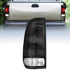 Nilight Taillight Assembly Compatible with 1997 1998 1999 2000 2001 2002 2003 2004 2005 2006 2007 F150 Styleside F250 F350 F450 F550 Super Duty Smoke Rear Lamp OE Style