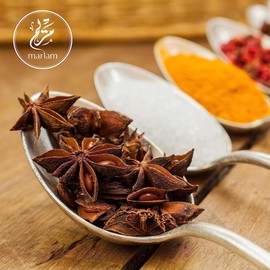 Premium Star Anise Whole 100g - by MariamPantry in Resealable Kraft Bag Pouch