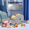 Aynaxcol Storage Basket Felt Storage Bin Whale Shaped Collapsible &