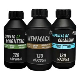 Maca-citrato-magnesio-colágeno-suplemento-3 Pack-capsulas