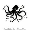 'Happy Octopus ' Clear Sticker Decal – Waterproof Film for