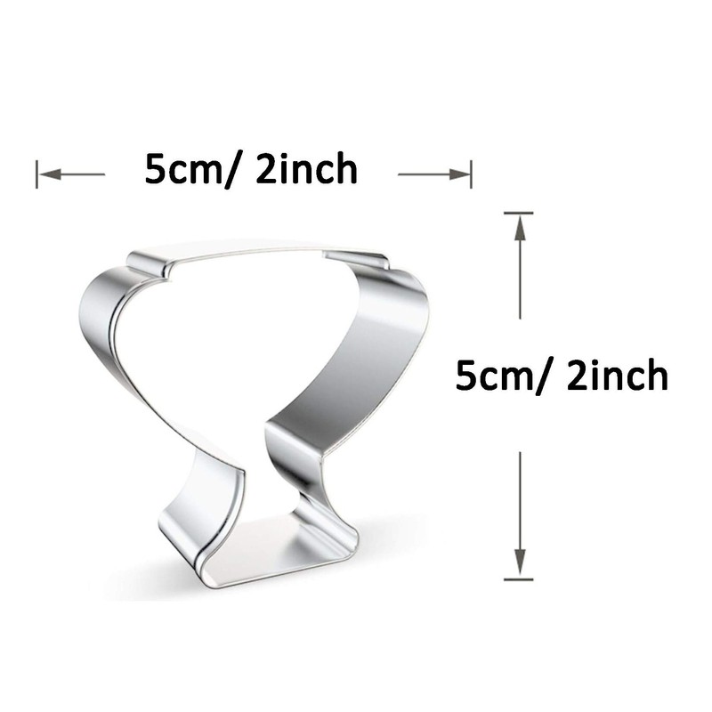WDYJMALL Trophy Cup Shape Cookie Cutter - A