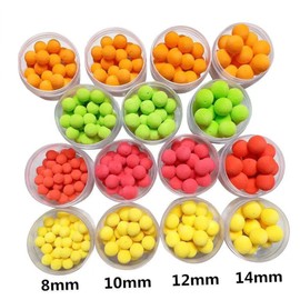 COOLHIYA PVA Strawberry Smell Fishing Lure Beads Floating Carp Baits Artificial Fishing Bait for Carp Fishing