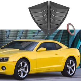 for Camaro 2010-2015 LS LT RS SS GTS Quarter Side Window Scoop Louvers ABS Window Scoop Cover Vent Lambo GT Style