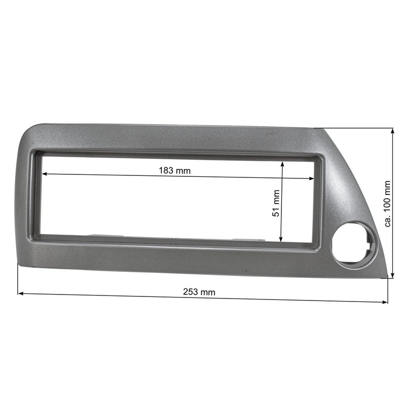 Radio Fascia for Ford Ka (1996-2008) (Metallic Silver)
