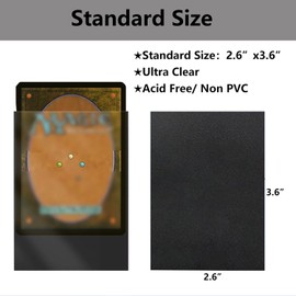 500ct Trading Card Sleeves Perfect Fit MTG Card Sleeves Sports Card Protector for Photocard (red 500ct)