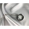 Real Dandelion Locket Necklace 70 cm with Jewellery Box Natural