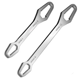 Mlczwt 2 Pieces Universal Wrench, Universal Spanner, Ring Spanner Ratchet, Universal Torx Wrench, for Car and Bicycle Repairs
