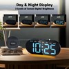 Foyucool Digital Alarm Clock for Bedroom with Nightlight, 7" Large