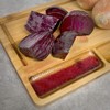 Woodluv Bamboo Chopping Cutting Board with 2 Built in Compartments