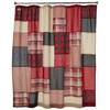 Woolrich Sunset Cotton Shower Curtain, Plaid Lodge/Cabin Shower Curtains for