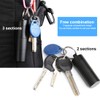LIUJZZJ Pill Box Key Ring Waterproof with 3 Separable Compartments