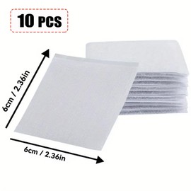 RSYHVG Rug Tape Pad, Rug Anchors Carpet Hook and Loop Non-Slip Mat Anti-Skid Stickers (10PCS, White)
