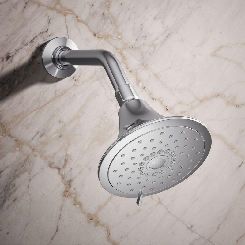Kohler 22169-CP Forté® Three-function showerhead, 2.5 gpm, Polished Chrome
