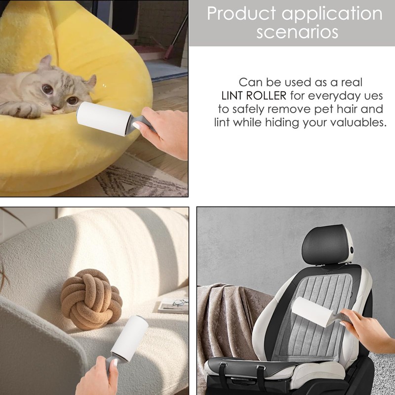 Livebe Real Working Lint Roller Diversion Safes, Secret Stash Safes,