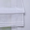 ESLIR Roman Blind with Tabs, Transparent Tab-Top Kitchen Curtains, Modern