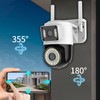 WiFi Security Camera Dual 1080P 2MP Dual Camera 2.4G/5GHz WiFi