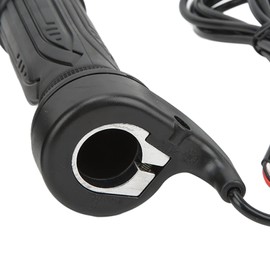 1 Pair Electric Bike Throttle 12V-72V 3 pin connection,20X Full Twist Skid Resistance Electric Bike Accelerator Grips with SM Plug