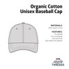 MAINLY SOCKS Baseball Cap Hat Embroidered Elephant 100% Organic Cotton