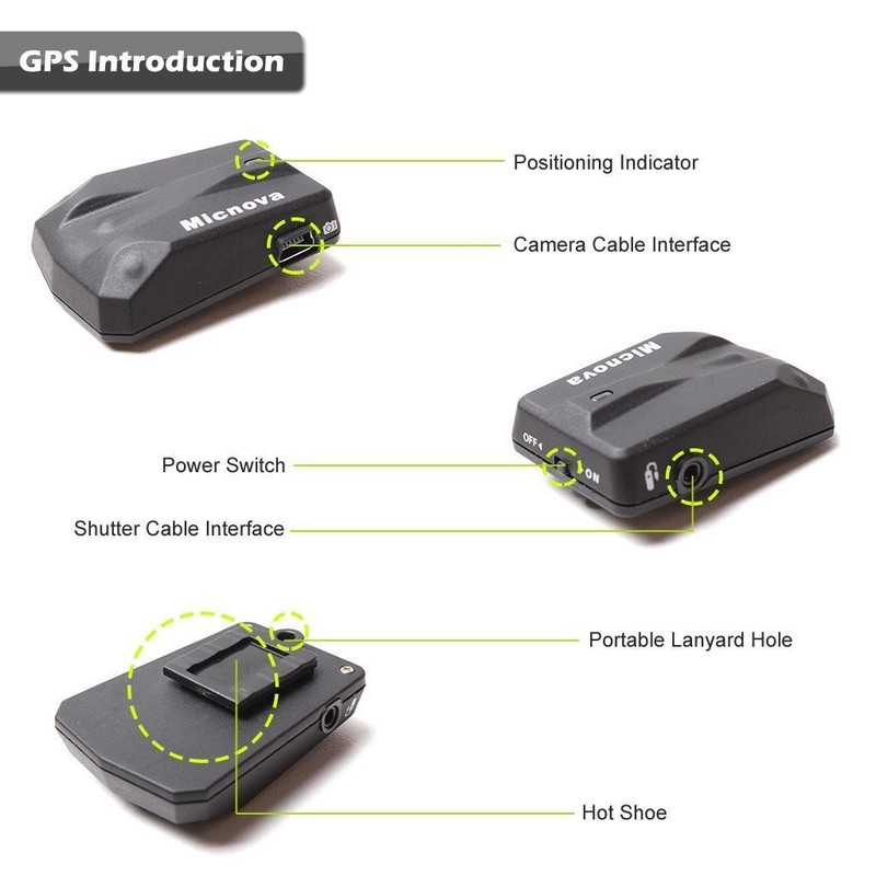 GPS Receiver Geotagger for Nikon DSLR Camera
