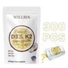 Willbin 300 Pcs 2 in 1 Vitamin D3 10000 iu