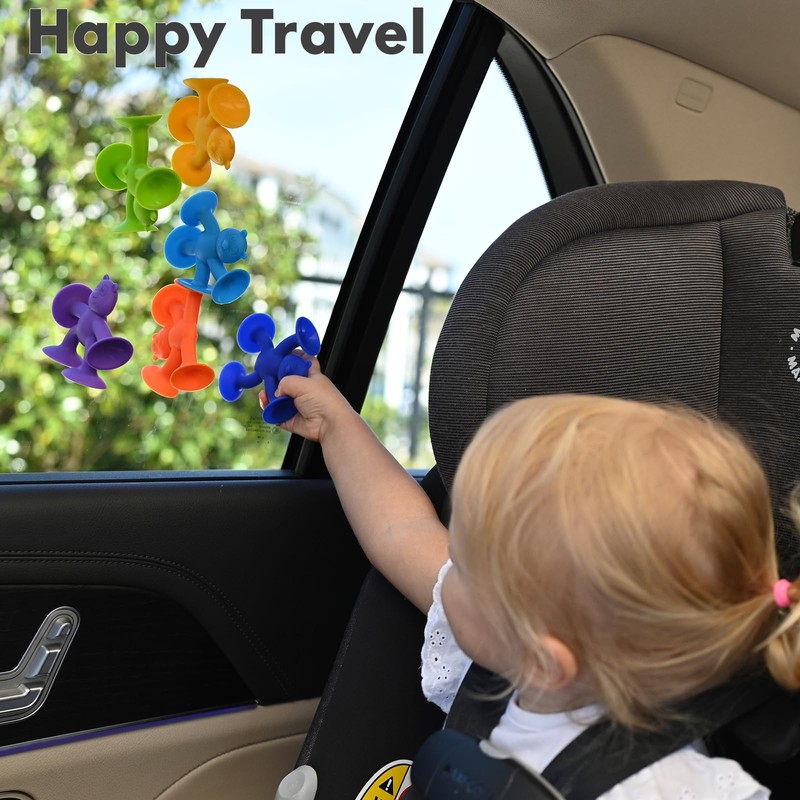 Unique Suction Bath Toys for Baby Kids Ages 1-3, No