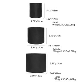 YONBEN Insert Bag Lined Cosmetic Storage for Tote Organizer Insert Makeup Lightweight and Practical Liner Bag (Black-Nylon,Small)