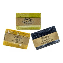 Helen Von Kosmetisch 3 Jabones Artesanales Cúrcuma-carbón Activado-relajante Hv