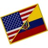 EmbTao USA American United States Flag and Ecuador Flag Patch
